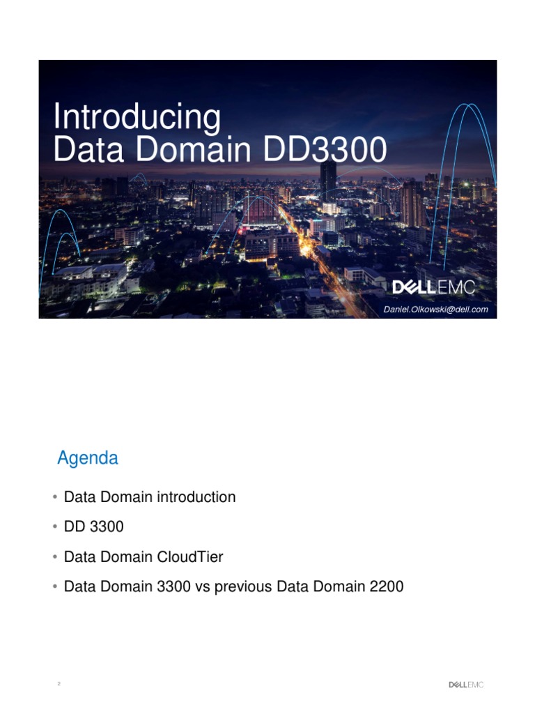 EMC Data Domain DD3300 PDF Backup Cloud Computing