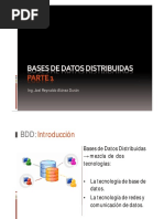 Base de Datos Distribuidas