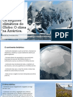 O Regime Climático Da Antártida - Marcelo Fernandes