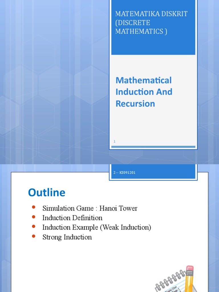 Mathematical induction and recursion matematika diskrit discrete