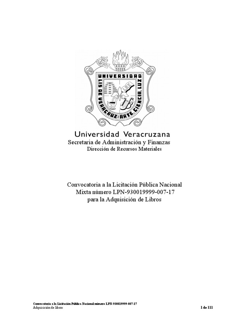 Convocatoria LPN 930019999 007 17 PDF Archivo de computadora Pequeñas y medianas empresas imagen foto