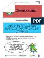 Actividades de 2° Grado - Sustantivos Propios y Comunes