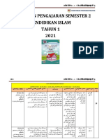 1.1 Rancangan Pengajaran Semester 2 Pendidikan Islam Tahun 1