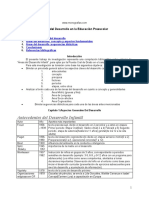 Desarrollo infantil preescolar: aspectos generales y áreas