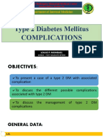 Type 2 Diabetes Mellitus Complications: Department of Internal Medicine