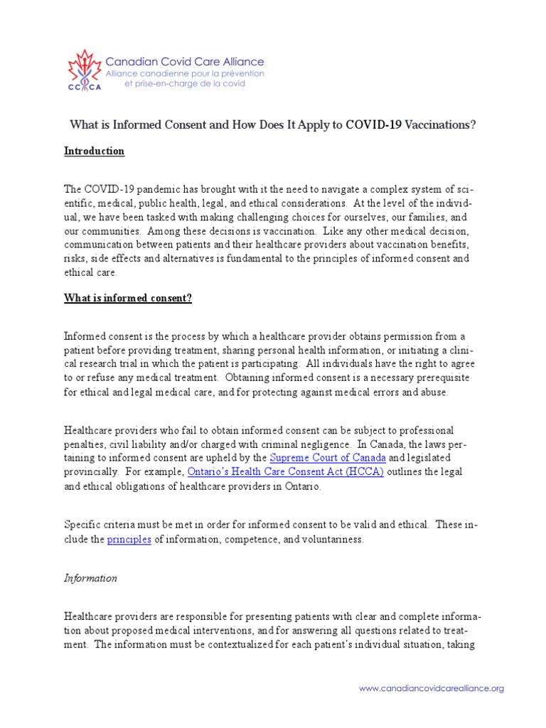 Navigating Informed Consent for COVID19 Vaccination A Guide to(05)