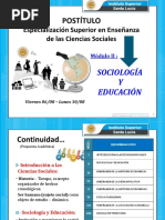 MODULO Sociologia y Educacion