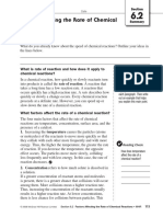 Factors Affecting Rate of Reaction