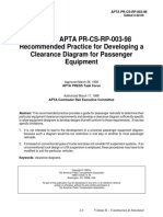 APTA PR-CS-RP-003-98 Recommended Practice For Developing A Clearance Diagram For Passenger Equipment