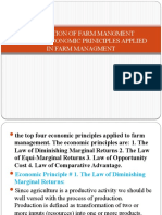 Evaluation of Farm Mangment Through Economic Priniciples Applied in Farm Managment