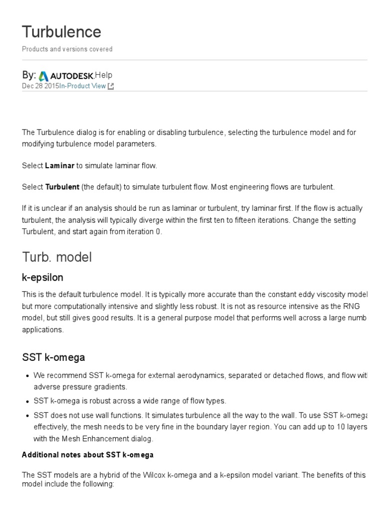 Turbulence Models in CFD Simulations | PDF | Turbulence | Fluid Dynamics