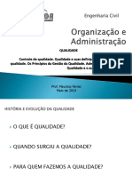 Aula 08 - Administração Organização - Maio 2014 - Qualidade