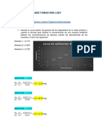 Practica de Espectrofotometria (Bioquimica)