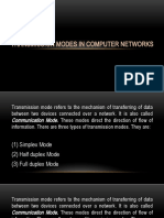 Transmission Modes in Computer Networks