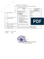 Roundown Acara Orientasi PPS-20 Agustus 2021