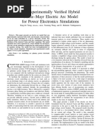 An Experimentally Verified Hybrid Cassie-Mayr Electric Arc Model For Power Electronics Simulations