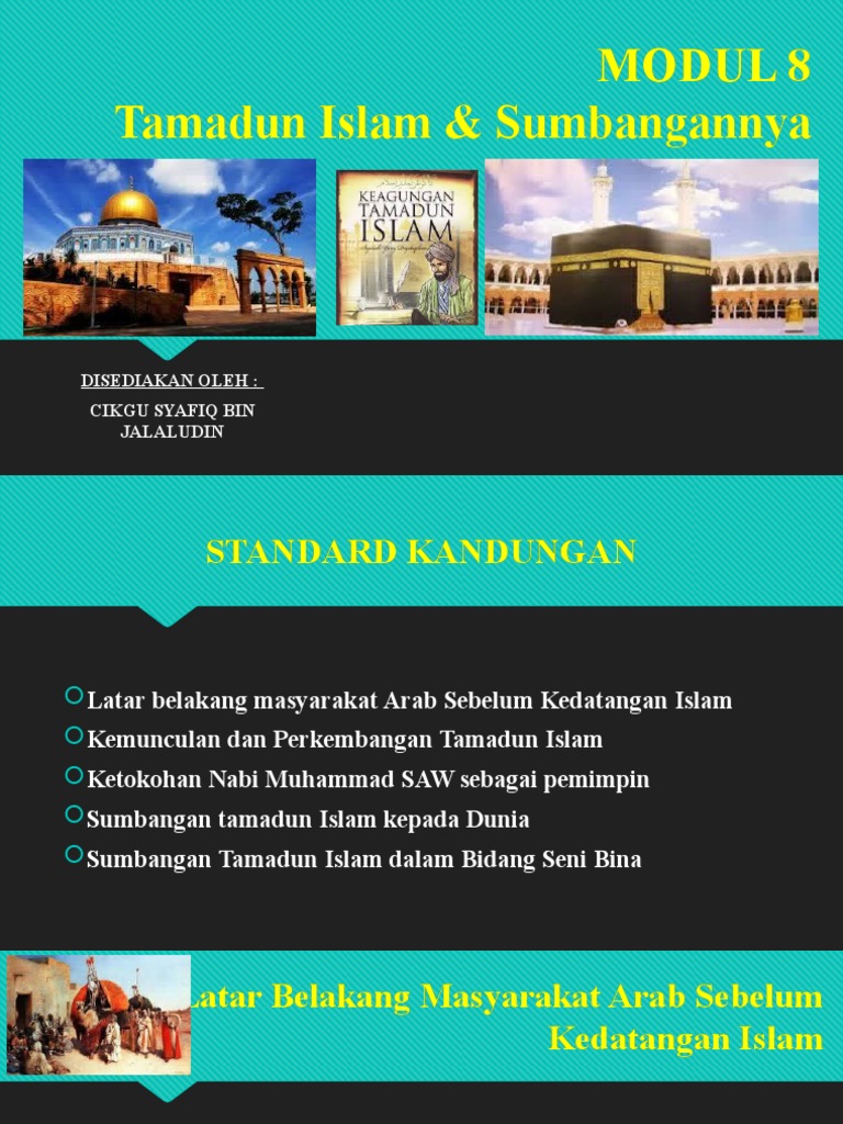 Bab 8 Tamadun Islam Dan Sumbangannya Pdf