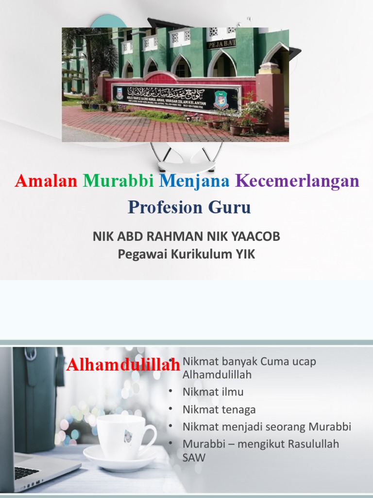 Amalan Murabbi Menjana Kecermelangan Profesion Guru | PDF