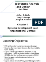 Modern Systems Analysis and Design: Systems Development in An Organizational Context