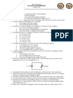 Bicol University College of Engineering DC Circuit Problems