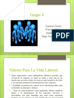Grupo 4 Valores Laborales