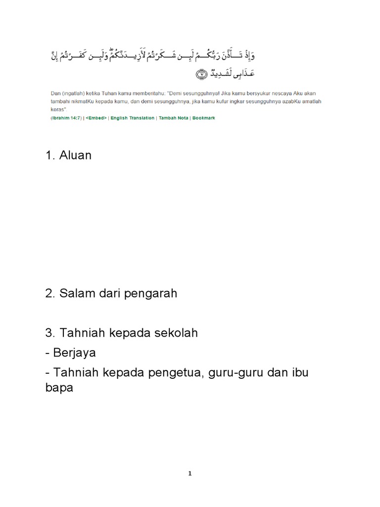 Teks Ucapan Mtstm Pdf