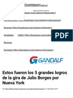 Estos Fueron Los 5 Grandes Logros de La Gira de Julio Borges Por Nueva York - SuNoticiero