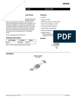 8A, 500V, 0.850 Ohm, N-Channel Power Mosfet Features: Data Sheet January 2002