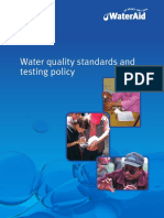 Water Quality Standards and Testing Policy