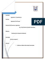 Parcial 3 Impacto Ambiental Guillermo Bermudez