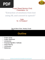 Extraction of Emotions From Text Using ML and Convert To Speech