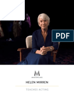 Hellen Mirren Acting Masterclass Workbook - V5 - 01 - Intro