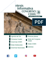Sintesis Informativa Del Congreso de La CDMX 25062021