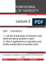 Genetics Lecture 2 Chromosomal Basis of Heredity