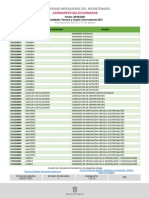 Resultados Admisión 3ra 4ta 2021