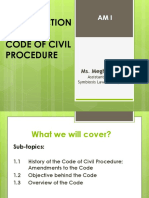 AM I - Introduction To Civil Procedure Code