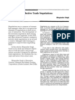 Effective Negotiation Blueprint for Trade Agreements