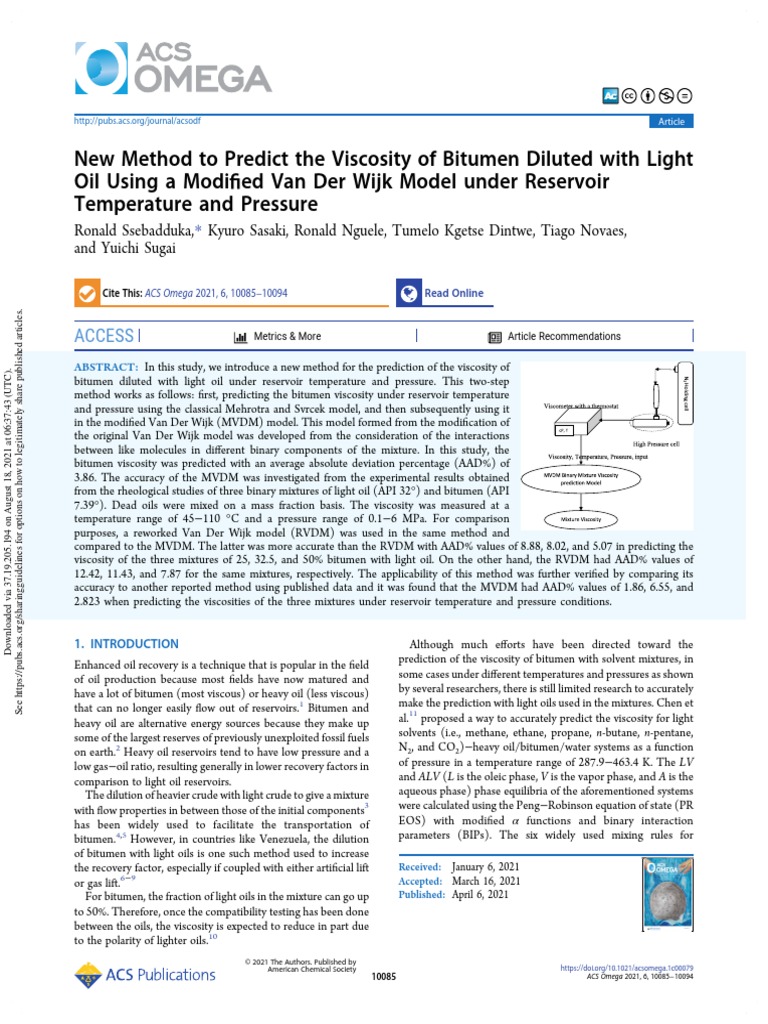 Viscosity | PDF | Viscosity | Asphalt