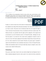 Role of Victims in Criminal Justice System: A Critical Analysis From Indian Perspective R.N.Mangoli M.A., PH.D Nandini G.Devarmani M.A., PH.D