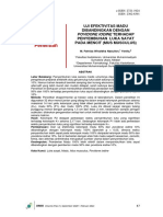 Jurnal UJI EFEKTIVITAS MADU DIBANDINGKAN DENGAN POVIDONE IODINE TERHADAP PENYEMBUHAN LUKA SAYAT PADA MENCIT (MUS MUSCULUS)