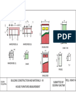 Building Construction and Materials - Vii House Furniture Measurement Submitted by Gourav Gautam ROLL-18040114