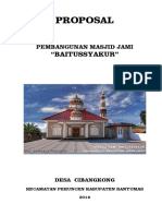 Proposal Masjid Baitussyakur