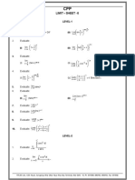 Limit - Sheet - 6: Level-1 Evaluate