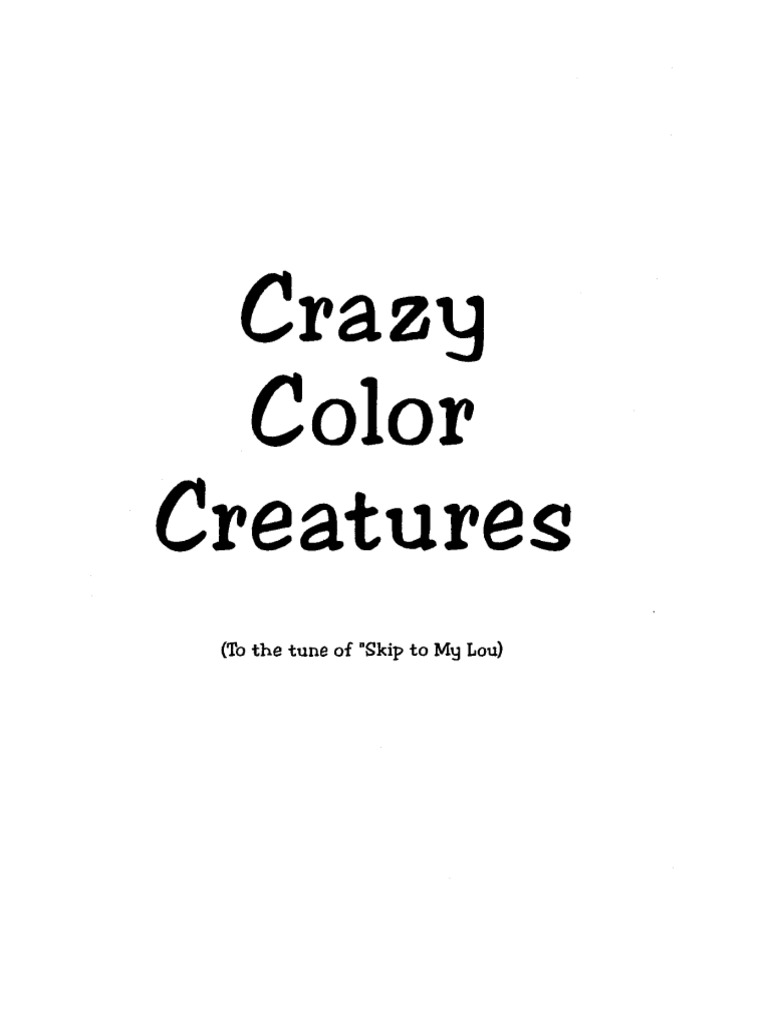 128 Crazy Color Creatures | PDF