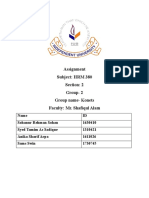 Assignment Subject: HRM 380 Section: 2 Group-2 Group Name - Konets Faculty: Mr. Shafiqul Alam