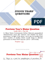 Indian Polity: Previous Years' Questions