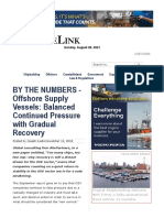 BY THE NUMBERS - Offshore Supply Vessels - Balanced