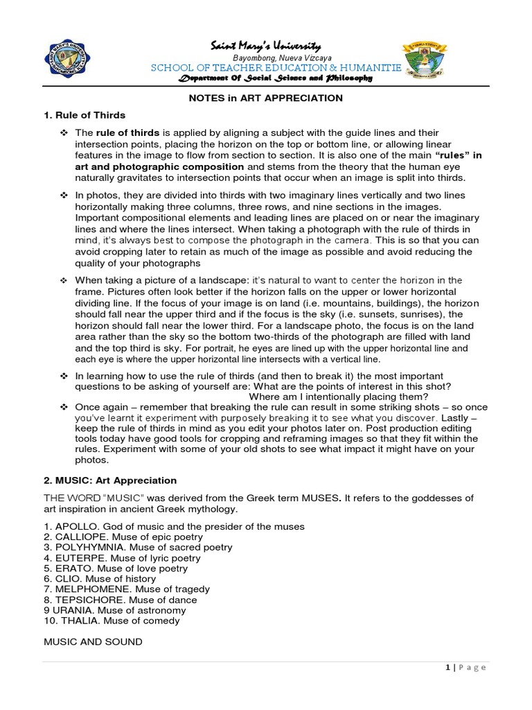 Crescendo in Music Appreciation | PDF | Muse | Dances