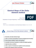 General Steps of The Finite Element Method