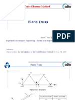 Plane Truss: Finite Element Method